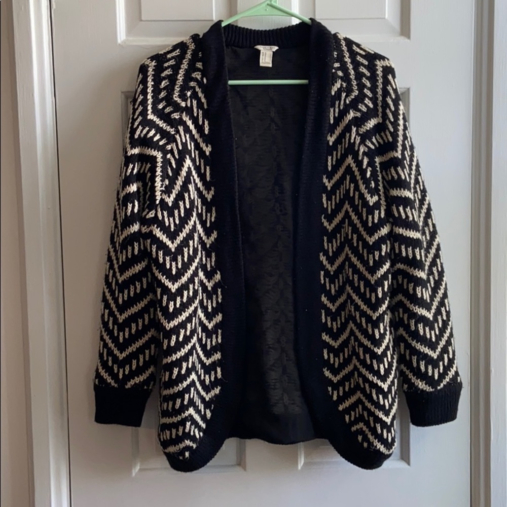 Chevron Sweater Jacket